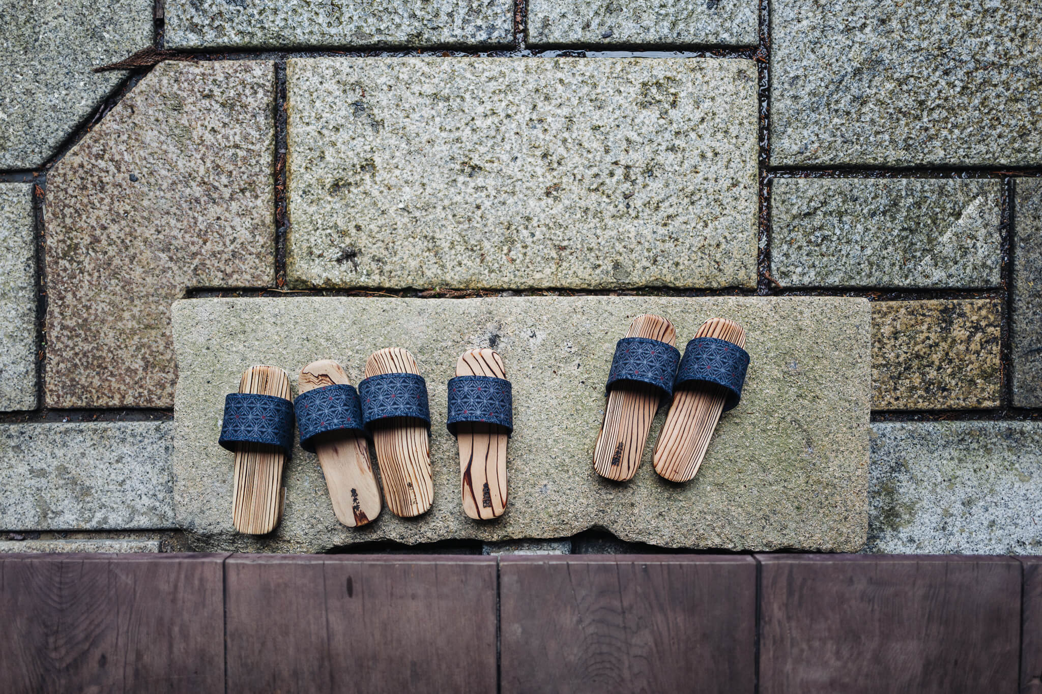 Wooden sandals at Eiko-in Temple on Koya-san
