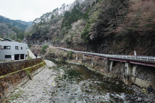 Walking into the town of Omata on Kumano Kodo