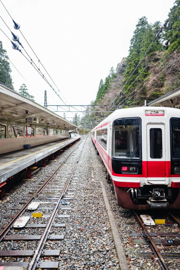 The train down from Koya-san