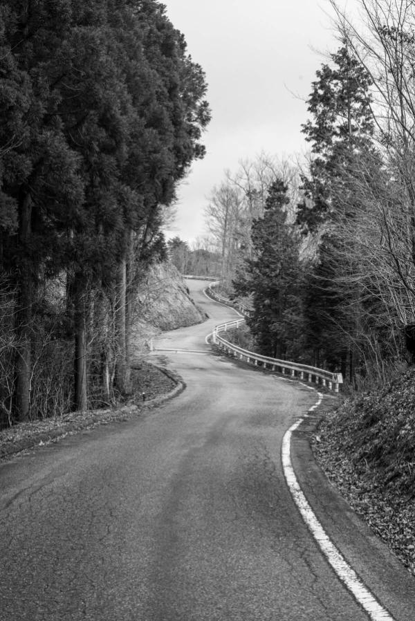 The road just out of Omata on the way to Koya-san